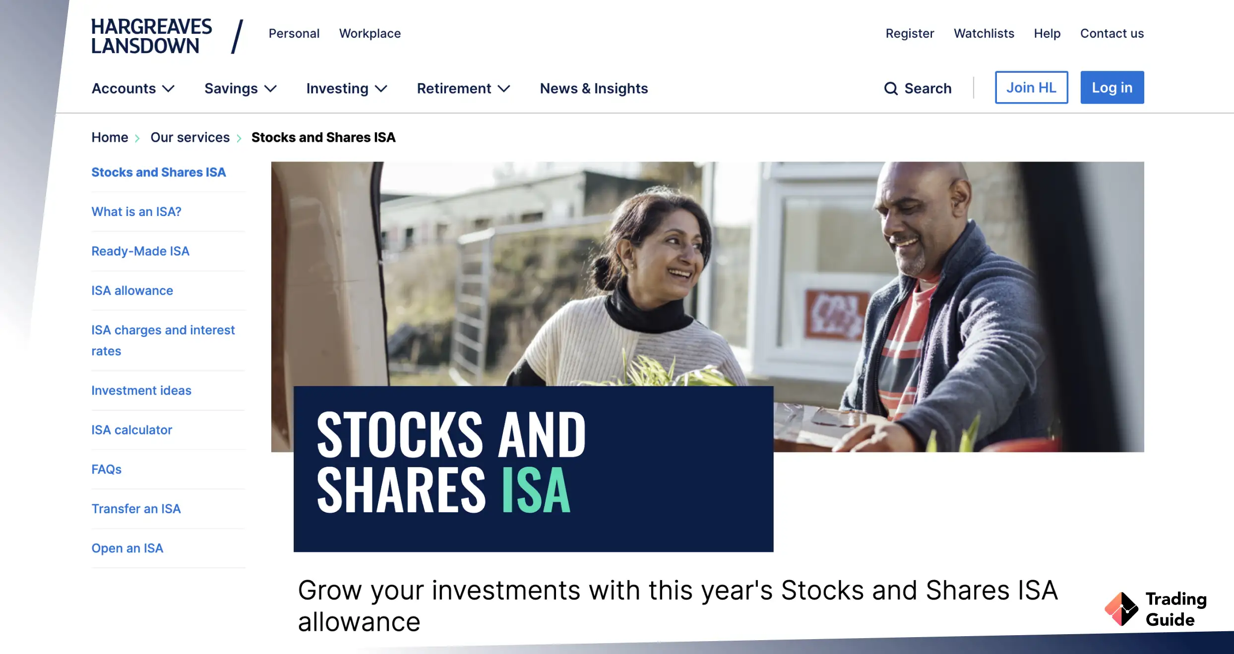 Hargreaves Lansdown screen 2