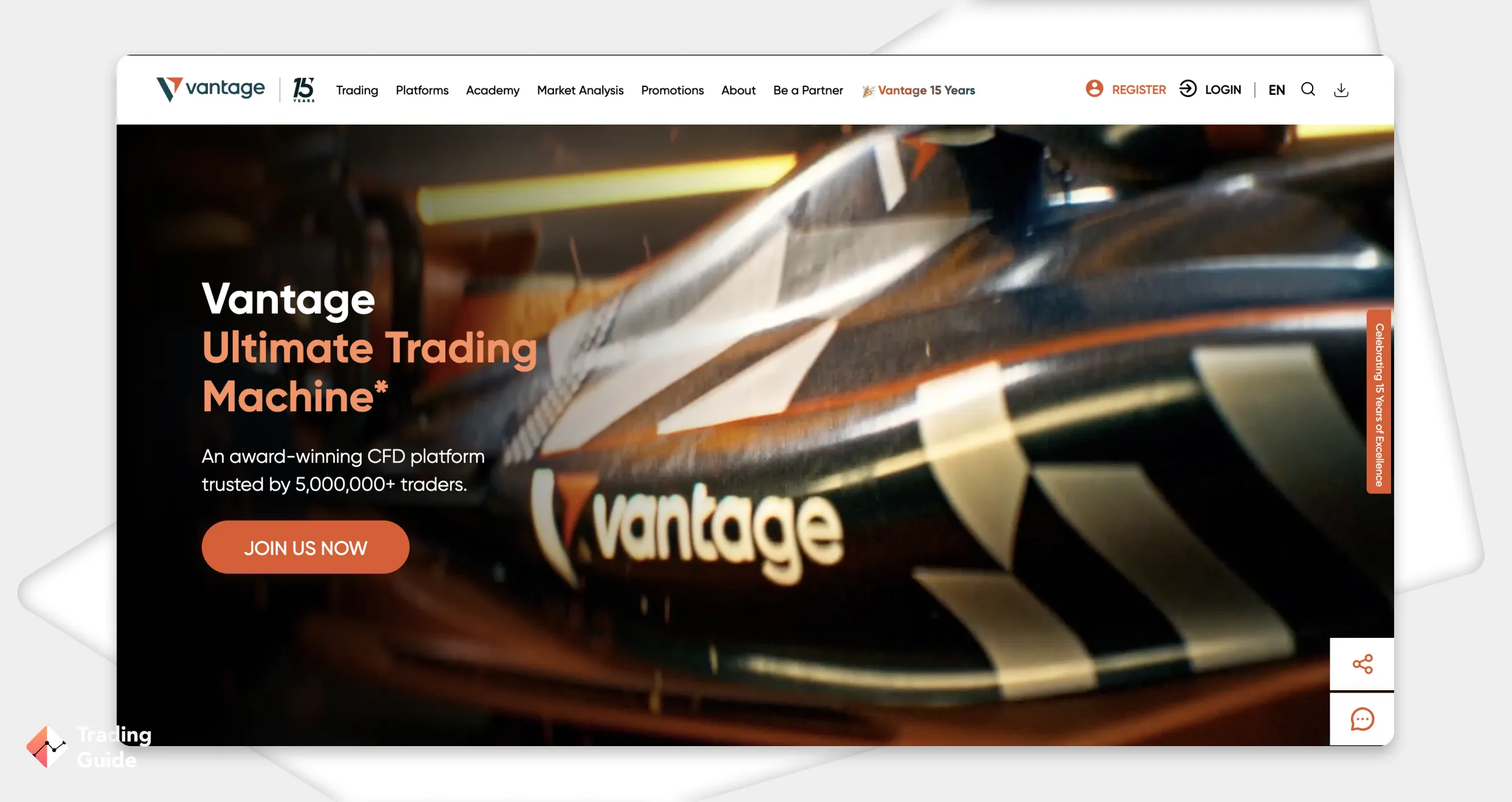 vantage fx screen 1