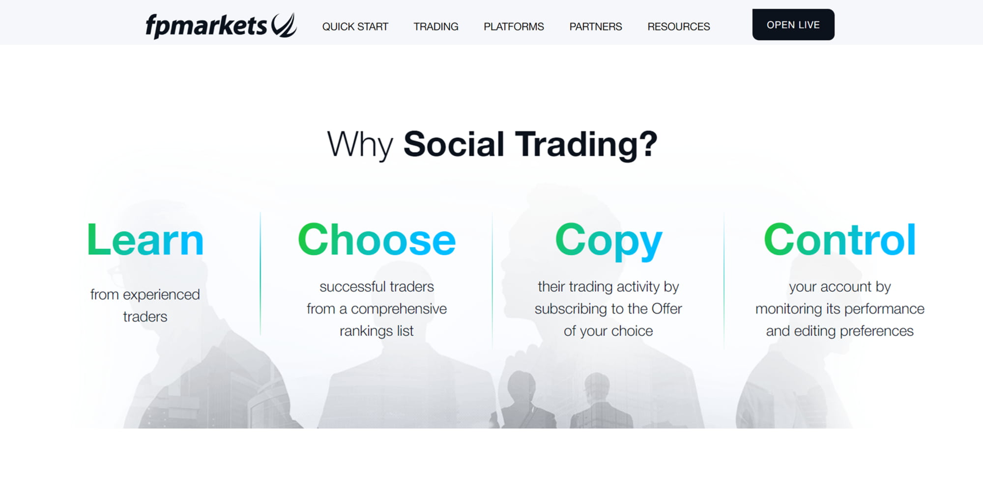 IG Markets social trading platform