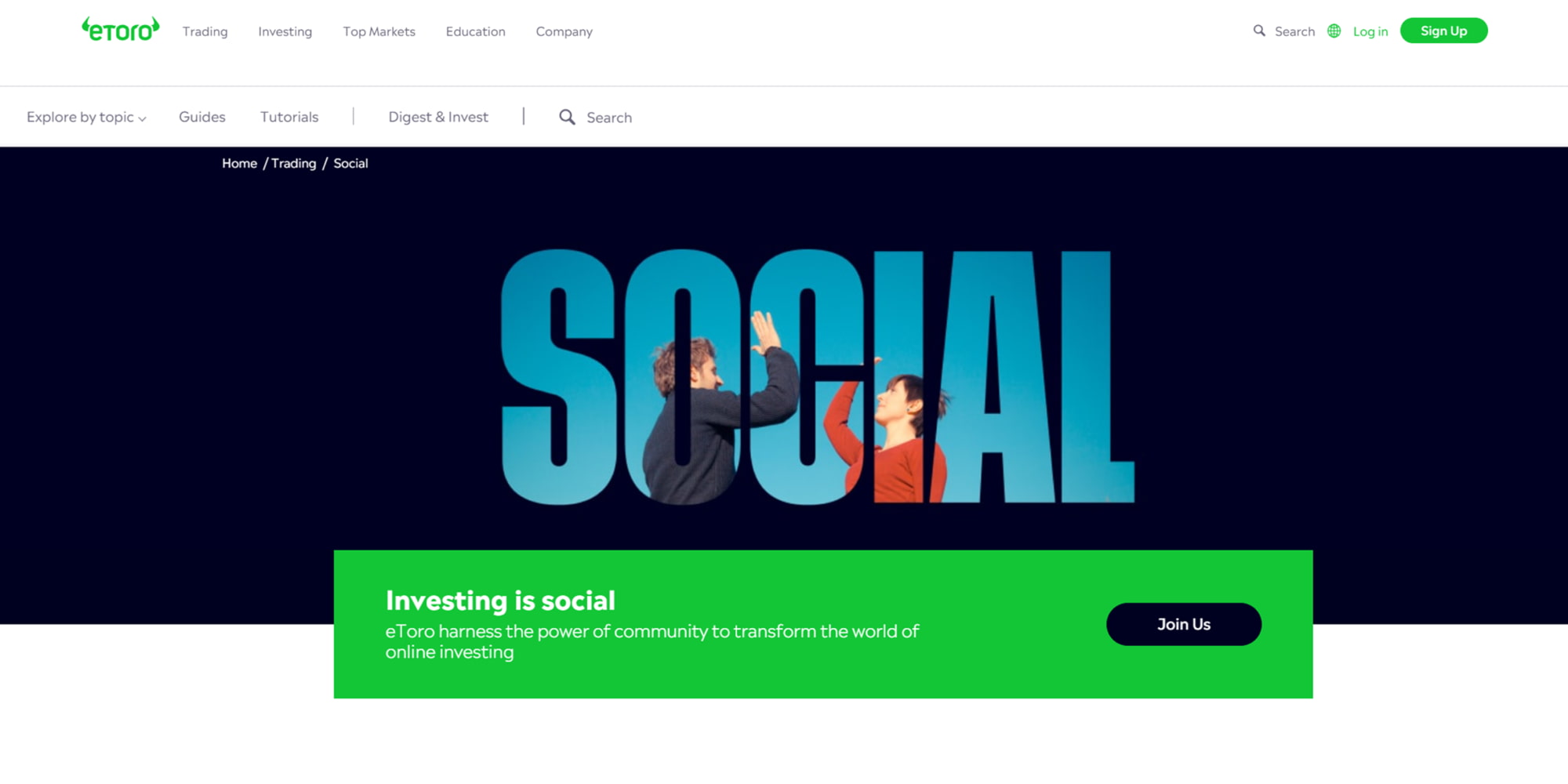 Join the social trading community step 4