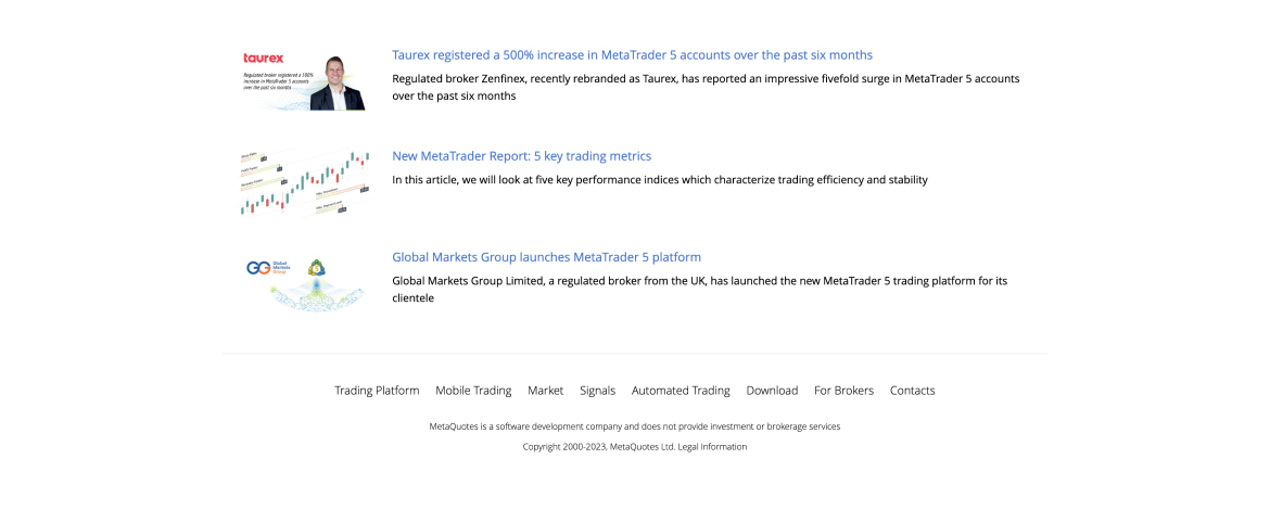 Metatrader 5 screen 5