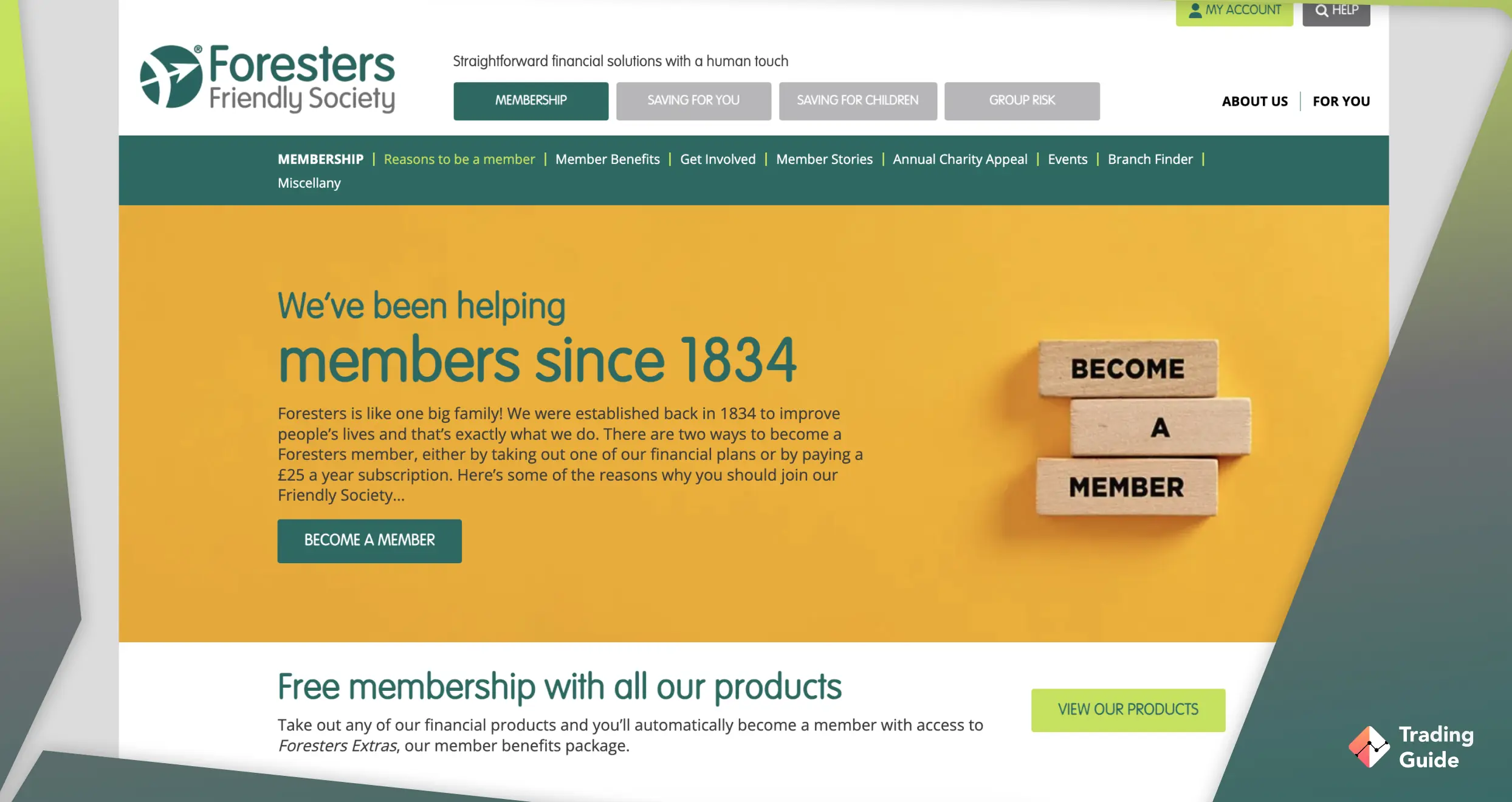 Foresters Friendly Society screen 4
