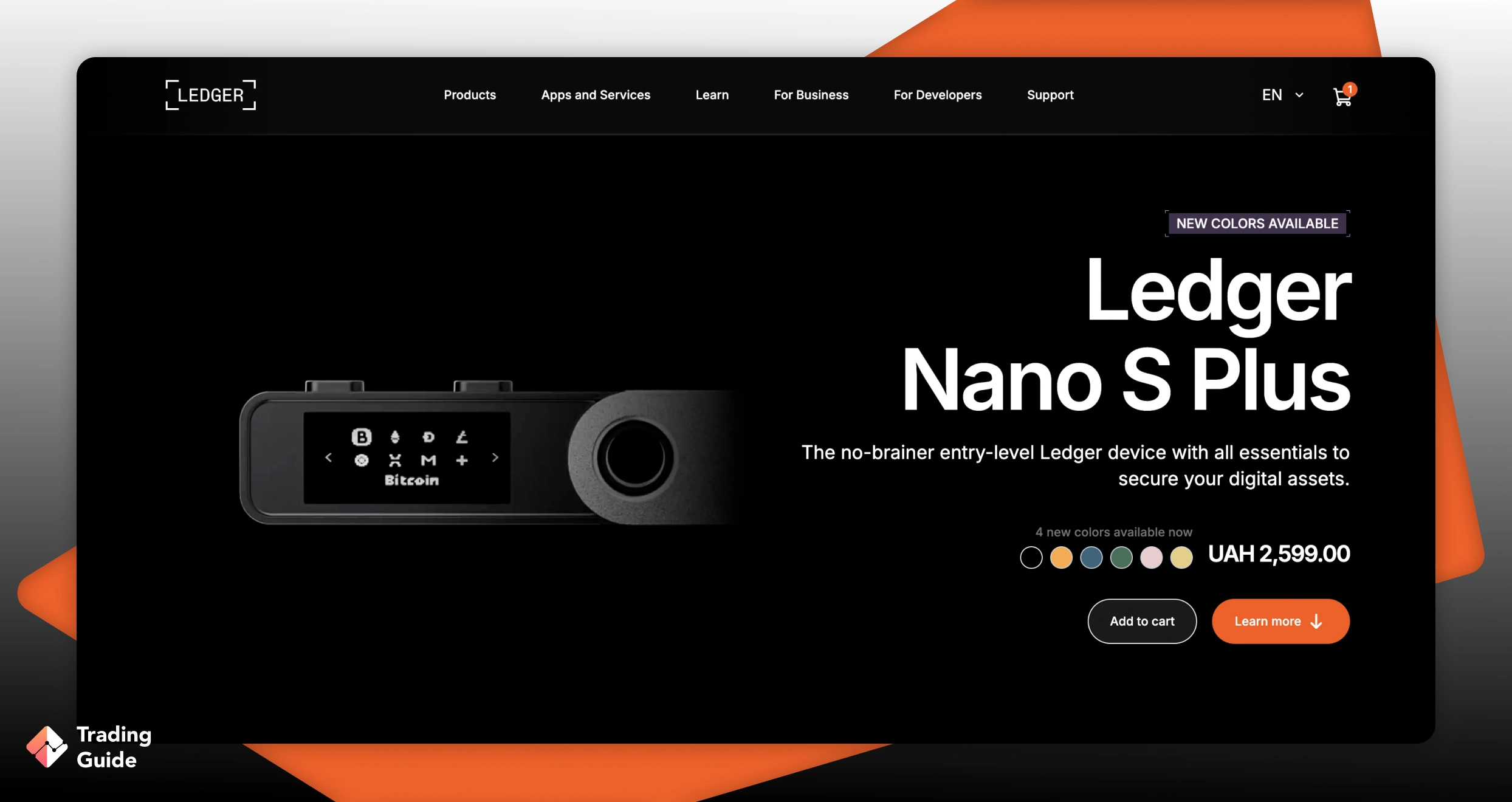 ledger nano s screen 1