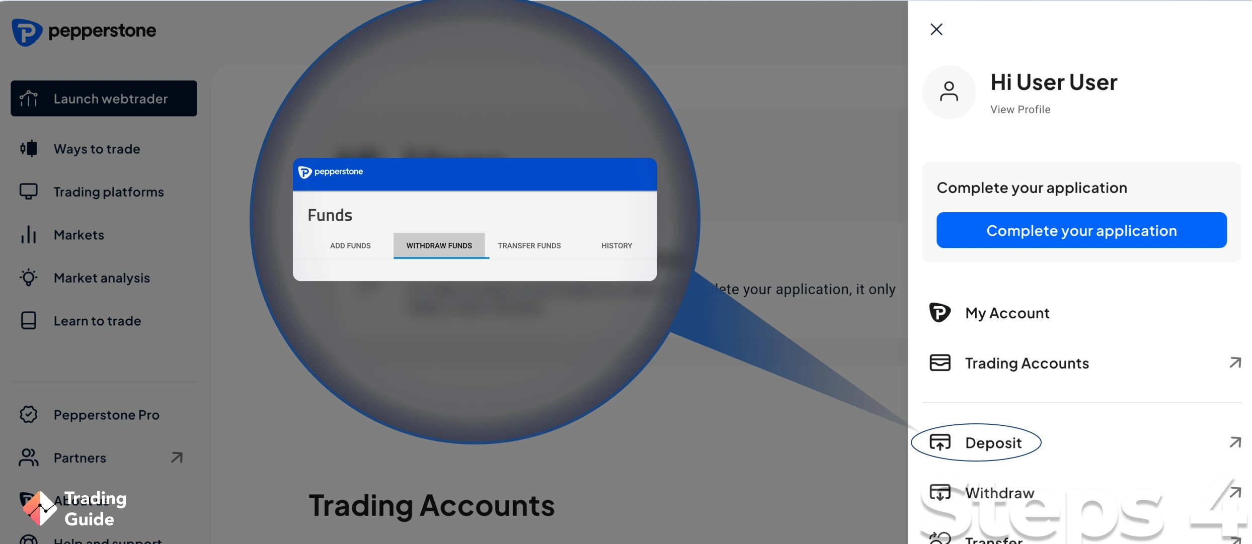 Make a Deposit Steps 4